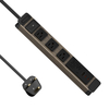 3 Outlet Aluminum Travel Power Strip with USB-C Charging & Circuit Breaker, ETL Listed