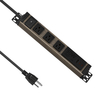 ETL Listed Portable Travel Power Strip with 3 Outlets, 30W USB-C Charging, Circuit Breaker Protection and Wood Grain Aluminum Housing