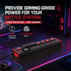 15A 2U Rack Mount PDU Power Station with 4 NEMA 5-15R Outlets, Metering Display, 30W USB-C Charger and ETL Certification